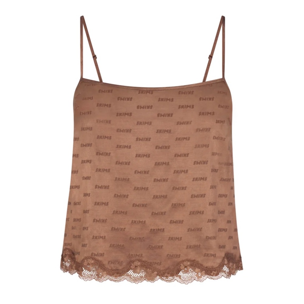 NWT: SKIMS JACQUARD LACE CAMI XS